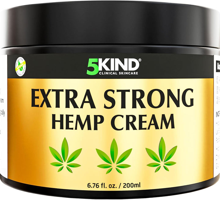 Extra Strong Hemp Cream 300Ml - High Strength Hemp Oil and Arnica Cream - for Massaging Joints & Muscles, Lower Back, Feet, Knees, Neck & Shoulders - Rich in Natural Extracts