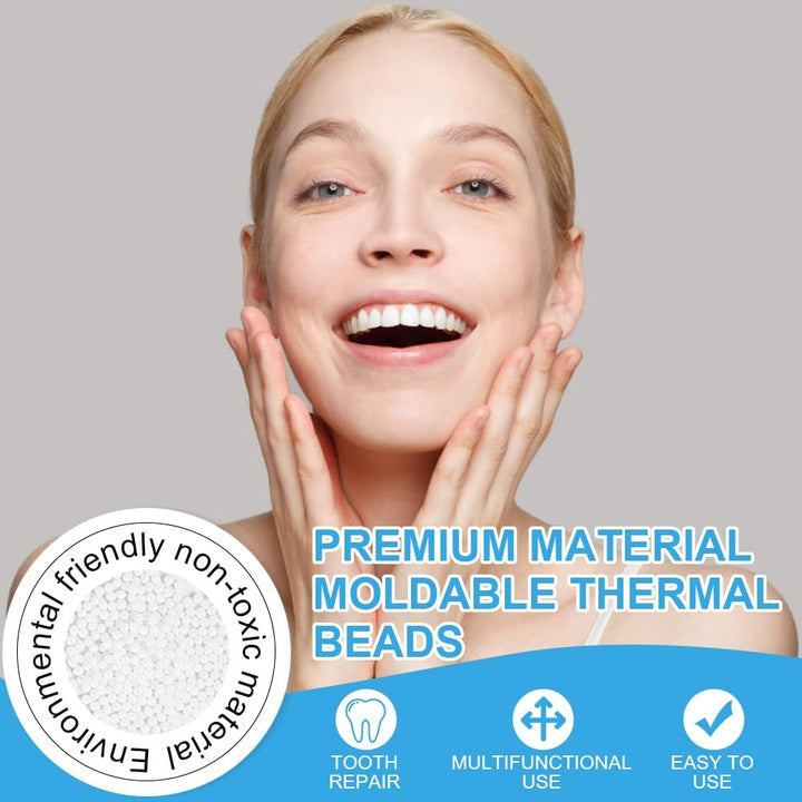 Temporary Tooth Repair Kit, 50G Temporary Tooth Filling Repair Thermal Beads Teeth Fixing Tooth Beads, Dental Tooth Filling Material for Fixing Filling Missing Broken Tooth