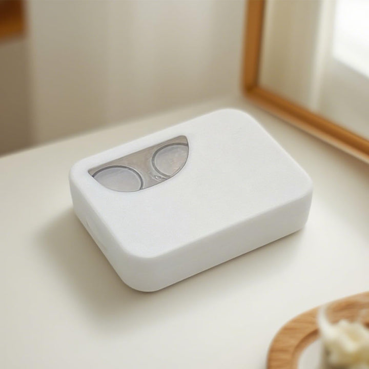 Contact Lens Case Kit for Daily and Outdoor Use, Contact Lenses Applicator Removal Tool Kit with Mirror and Solution Soaking Cases