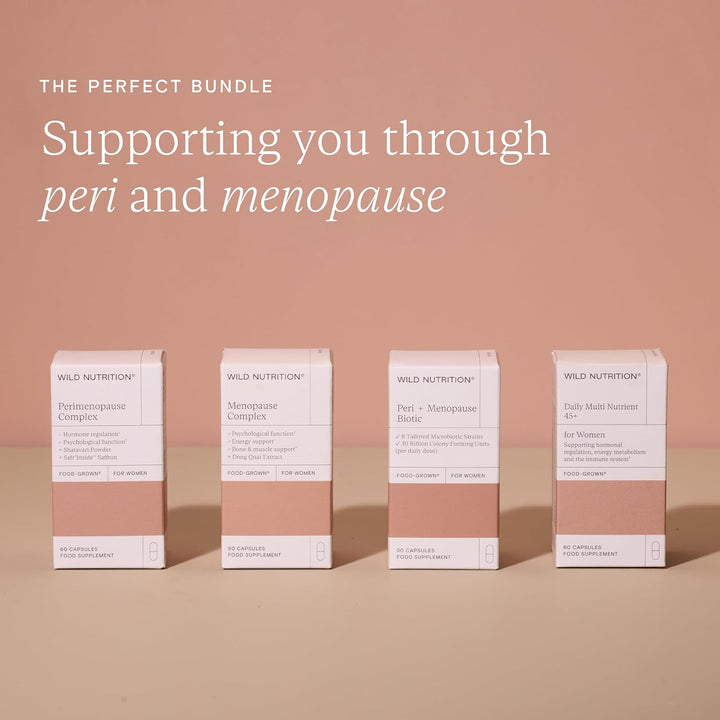 Food-Grown® Menopause Complex | Menopause Vitamins with Magnesium & Ashwagandha to Support Hormonal Balance for Women, Mental Resilience, Fatigue | Menopause Supplements | 60 Capsules