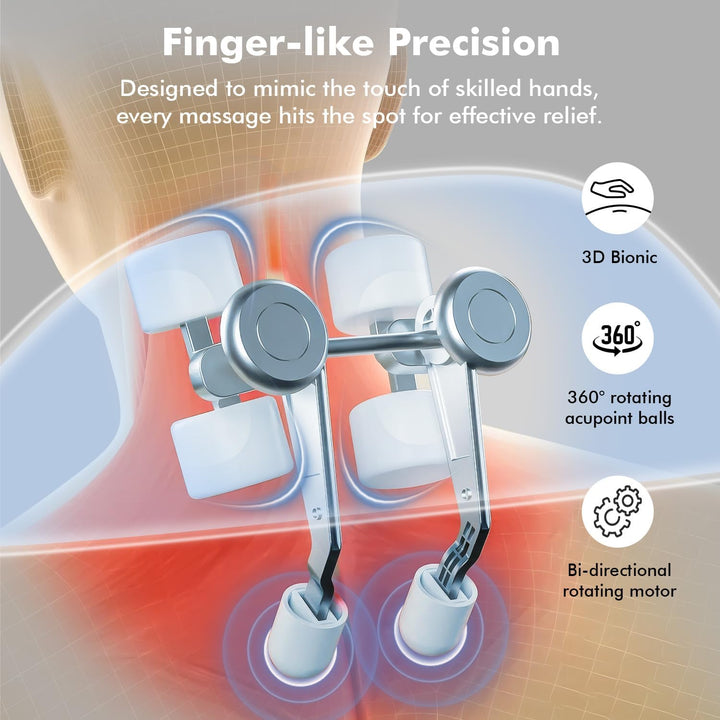 Neck Massager, Back Massager with Heat for Neck, Back, Shoulder, Foot, Leg, Use at Home, Car, Office, Gifts for Men, Women, Dad, Mother, Wife, Husband