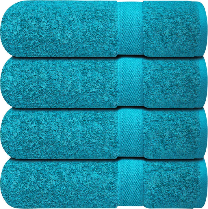 - 12 Pack Face Cloths |30X30 Cm| 100% Cotton Wash Cloths - Ultra Soft & Highly Absorbent Fingertip Towels for Spa, Gym, Hotel & Bathroom |Eloquent Blue|