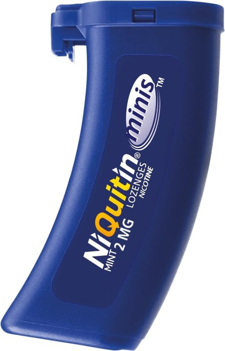 Minis Mint 2 Mg Lozenges - Effective Smoking Craving Relief - Practical Pocket-Sized Container - 100 Mini Lozenges - Relieve Sudden Cravings - Reduce and Quit Smoking Aid