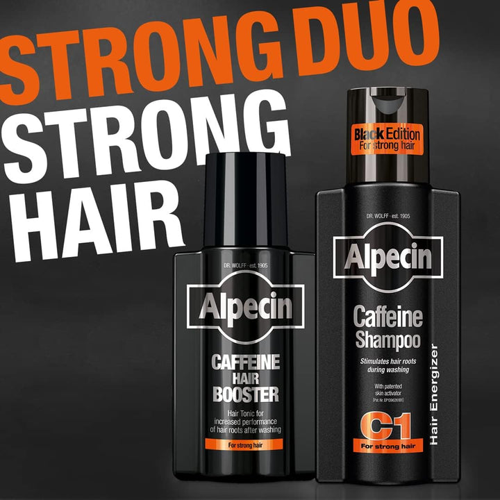 Caffeine Hair Booster with New Fragrance 2X 200Ml | against Thinning Hair | Natural Hair Growth for Men | Energizer for Strong Hair | Hair Care for Men Made in Germany