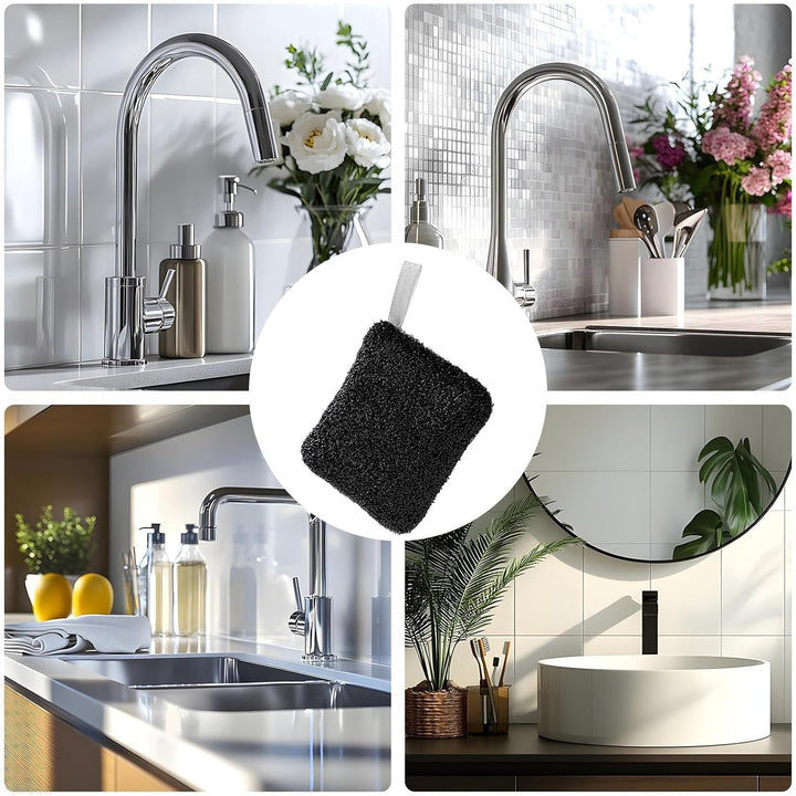 Wire Dish Cloth - Household Metal Cleaning Sponge, Scratch-Resistant Reusable Scouring Cloths for Wet and Dry Cleaning in Kitchen Sink and Stove