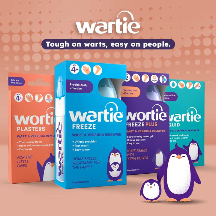 Freeze Wart and Verruca Remover, Safe for Adults and Children Aged 4+, Fast Acting Wart and Verruca Treatment for Hands and Feet, Contains 15 Applications, White, 50 Ml (Pack of 1)