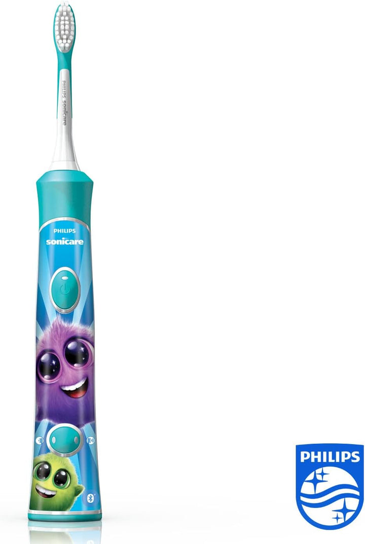 Sonicare for Kids Electric Toothbrush HX6322 / 04, with Sound Technology, for Children, Gentle Cleaning, Turquoise