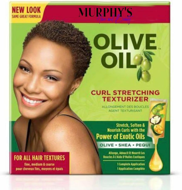 MORS Olive Oil Curl Stretching Texturizer Kit for All Hair Textures (1 Application)