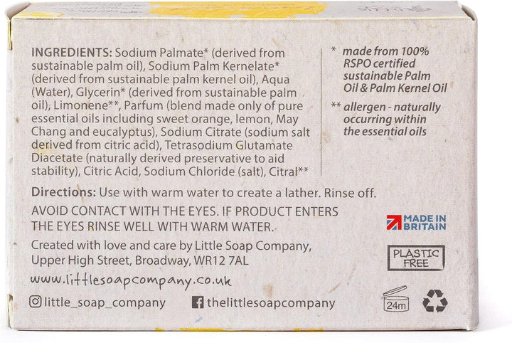 Naturals Range - Bar Soap | Vegan, Cruelty Free, No SLS or Parabens, Refreshing Cleansing Soap Bar, Natural Eco Friendly Body & Hand Soap, 100G (Lemon Zest)