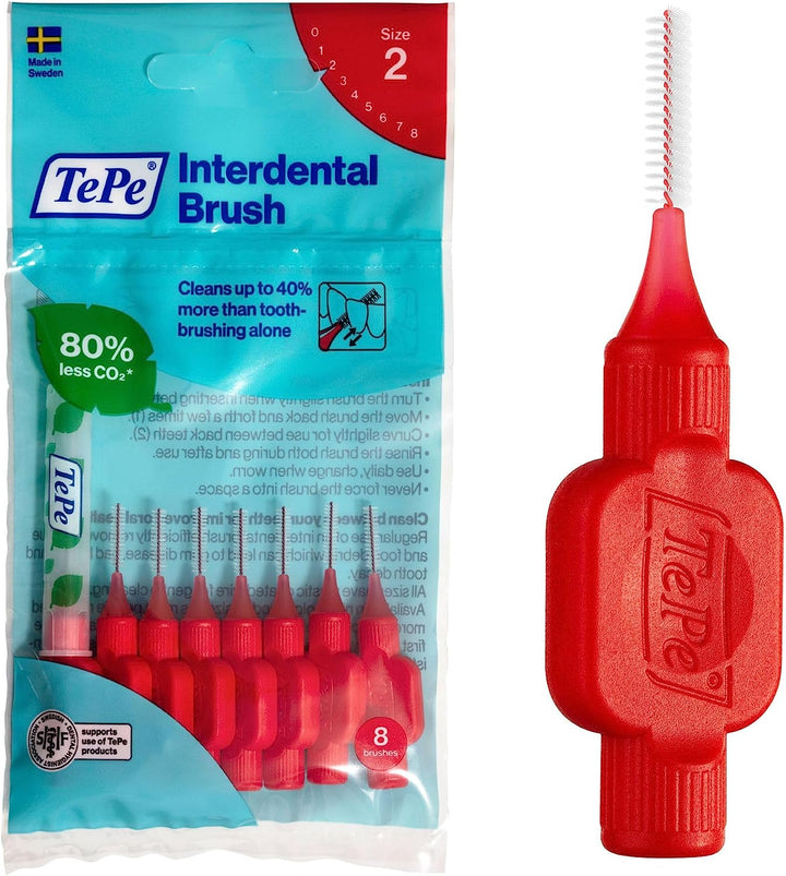 Interdental Brush, Original, Blue, 0.6Mm/Iso 3, 20Pcs, Plaque Removal, Efficient Clean between the Teeth, Tooth Floss, for Small Gaps