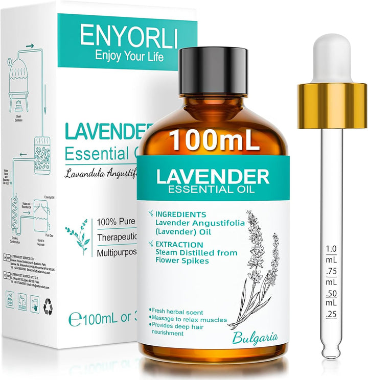 Tea Tree Essential Oil 100Ml Tea Tree Oil 100% Pure Organic for Aromatherapy Diffuser Acne Hair Scalp Nail Fungus Natural Skincare