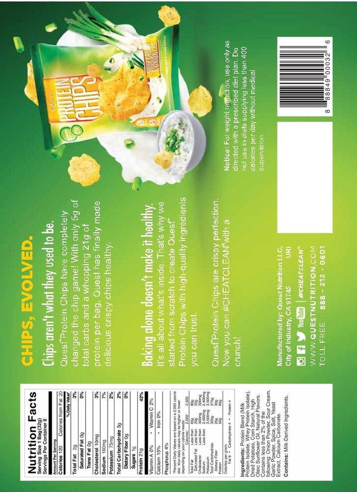Protein Chips Sour Cream & Onion 8-Pack