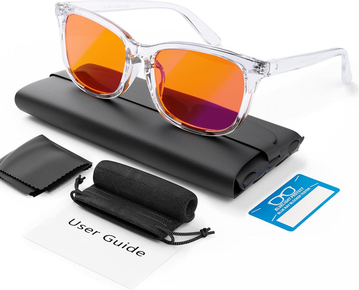 Blue Light Blocking Glasses, Gaming Computer Glasses anti Glare Headache Eyes Strain Glasses with Blue Light Filter, Super Light Weight Fashion