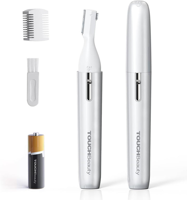 Electric Eyebrow Trimmer, Eyebrow Hair Remover, Painless Facial Hair Trimmer for Women, Portable Ladies Shaver AG-1658 (Pink)