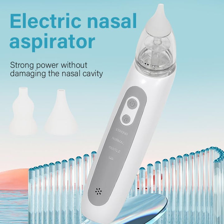 Electric Nasal Aspirator Baby,Portable Baby Nasal Aspirator,Baby Nose Suckers for Blocked Nose Relief, Baby Nose Sucker Vacuum Cleaner, Nose Vacuum Cleaner for Newborns, Toddlers, Safe and Comfortable