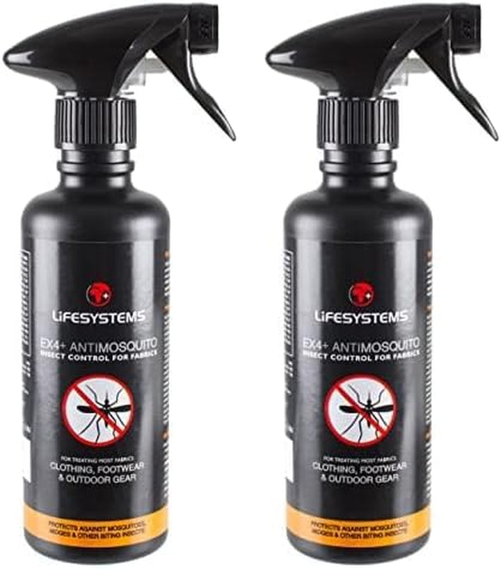 Ex4 anti Mosquito Clothing, Footwear and Outdoor Gear Treatment - 350Ml Spray | Protect against Mosquitoes, Midges, Biting Insects