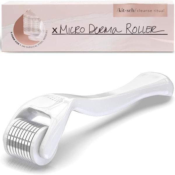 Derma Roller – Skin Care Tool & Face Roller for Boosting Absorption of Serums & Oils - Beard Derma Roller for Men - Easy-To-Use Beauty Roller for Skin, Beard & Hair Growth