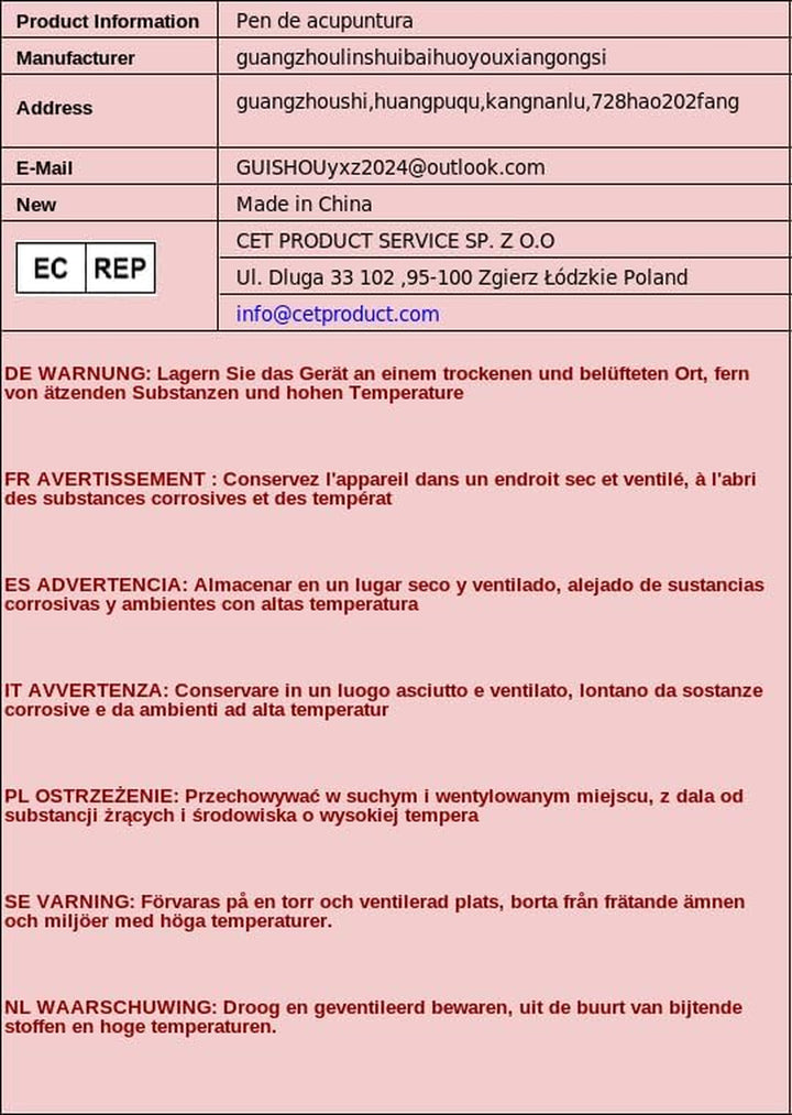 Electronic Acupuncture Pen 9 Gears USB Rechargeable Acupuncture Pen for Pain Relief Vibrating Pen with 5 Massage Heads for Pain Gone Relief Pain Relief Pen111