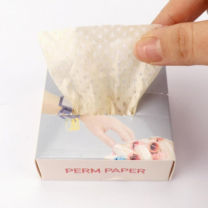 200Pcs Disposable Ultrathin Perm Papers for Hair Salon - Hot and Cold Perming, Professional Hairdressing End Papers for Perm Rods
