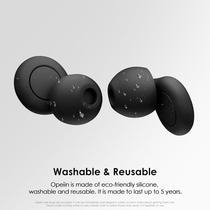 Ear Plugs for Sleep - Flexible Silicone for Superior Hearing Protection,Ultra-Soft Reusable Noise-Reducing Earplugs for Sleep, Focus, Travel | Custom Fit with 8 Tips in XS/S/M/L | 28Db (SNR)