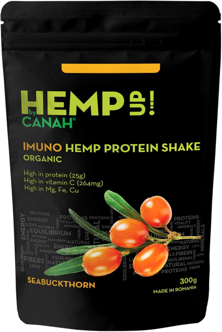Canah Hemp up Organic Protein Shake Powder – Muscle Gain & Boost up Immune System, Gluten Free, Energy Booster, Healthy Hemp Powder (Cacao)