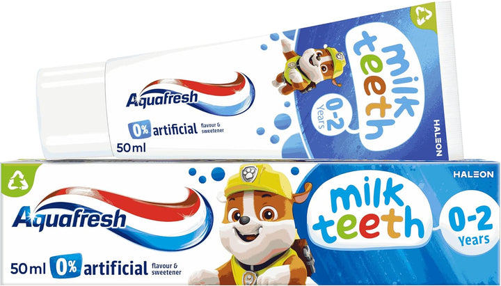 Paw Patrol Milk Teeth Baby Toothpaste 0-2 Years, Toddler Toothpaste for Infants, Gentle Care for Milk Teeth, 50Ml