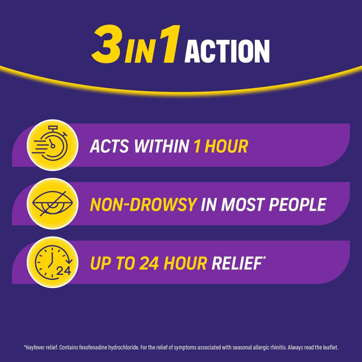 Treathay Hayfever Relief Fexofenadine, 30 Count (Pack of 1)