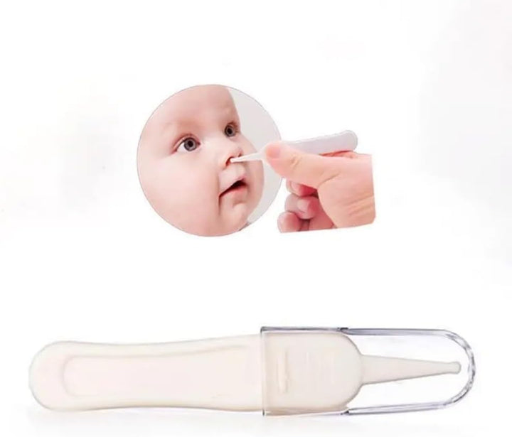 3 PCS Baby Nose Cleaning Tweezers - Gentle Safety Tweezers for Newborns & Infants | Rounded Tip Nasal Cleaning Tool Set for Safe Mucus Removal