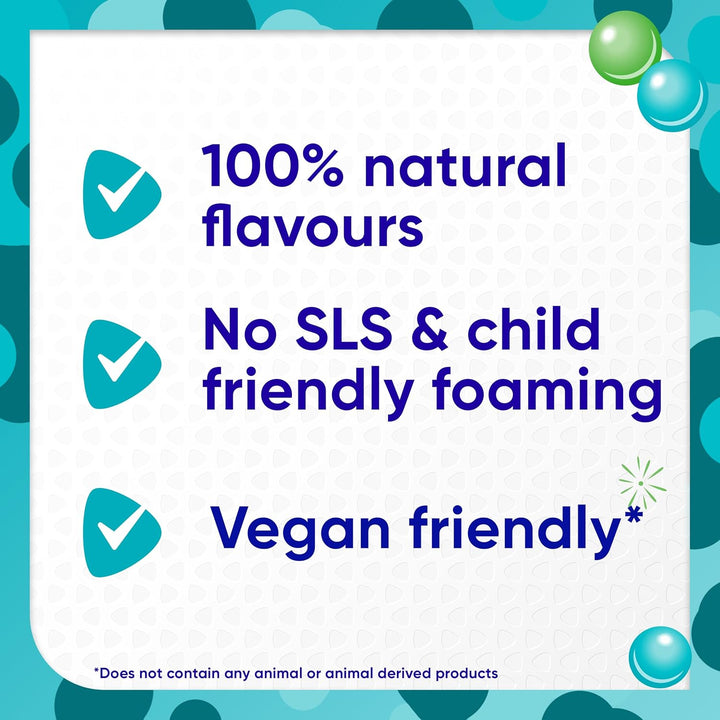 Junior 6-12 Years Toothpaste for Juniors, 2X Stronger Enamel Defence*, Bubble Mint Flavour, 50 Ml *Protection from Sugar Acids Vs Your Mouth’S Natural Defences.