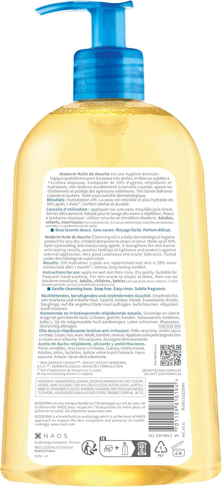 Atoderm Shower Oil 500Ml