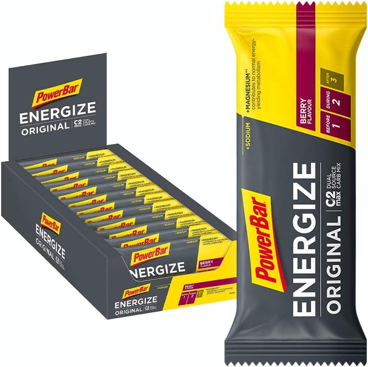 r Energize Original Banana Punch 15X55G - High Carb Energy Bar + C2MAX Magnesium and Sodium