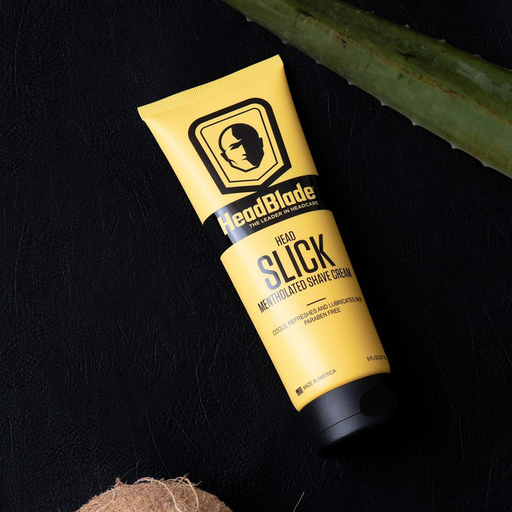 - Headslick Mentholated Shave Cream, Use It Anywhere You Shave - 8 Fl Oz