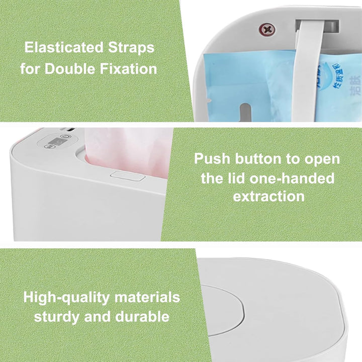 Baby Wipe Warmer and Dispenser, USB Baby Wipe Warmer and Dispenser with Adjustable Temperature Wipe Warmer