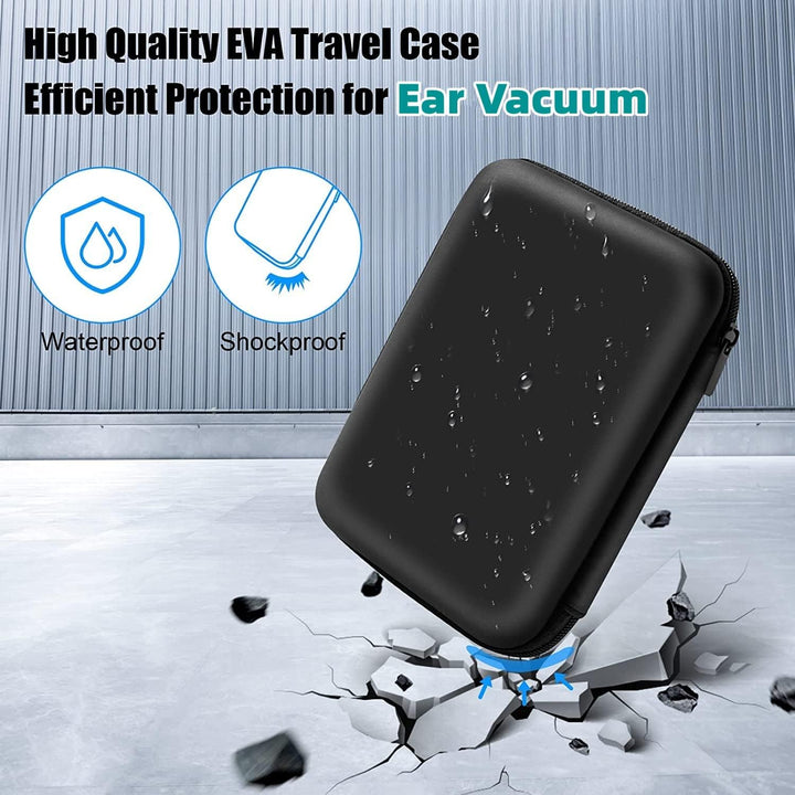 Ear Vacuum Wax Remover, Ear Wax Removal,5 Levels Strong Suction Ear Wax Remover, USB Charge Ear Wax Vacuum, Reusable Ear Wax Removal Kit, Electric Ear Wax Remover for Adults and Kids (Black)