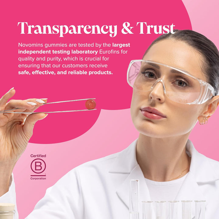 Folic Acid Gummies - 3 Month Supply of Folic Acid - High Strength 400 MCG - Prenatal Pregnancy Gummies Health & Maternal Tissue Growth during Pregnancy -