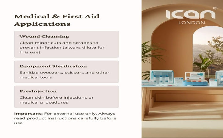 Isopropyl Rubbing Alcohol 99.9% First Aid Antiseptic Disinfectant 50Ml Travel Size