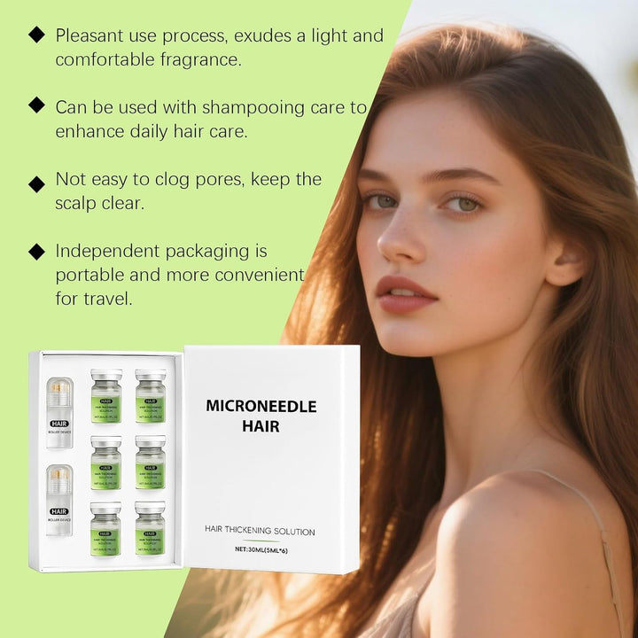 Hair Regrowth System, 2026 New Microneedle Infusion Hairregrowth Solution, Microneedling Hair Growth Serum, for Hairs Loss Thinning, Enhances Thick Hairs for Men Women