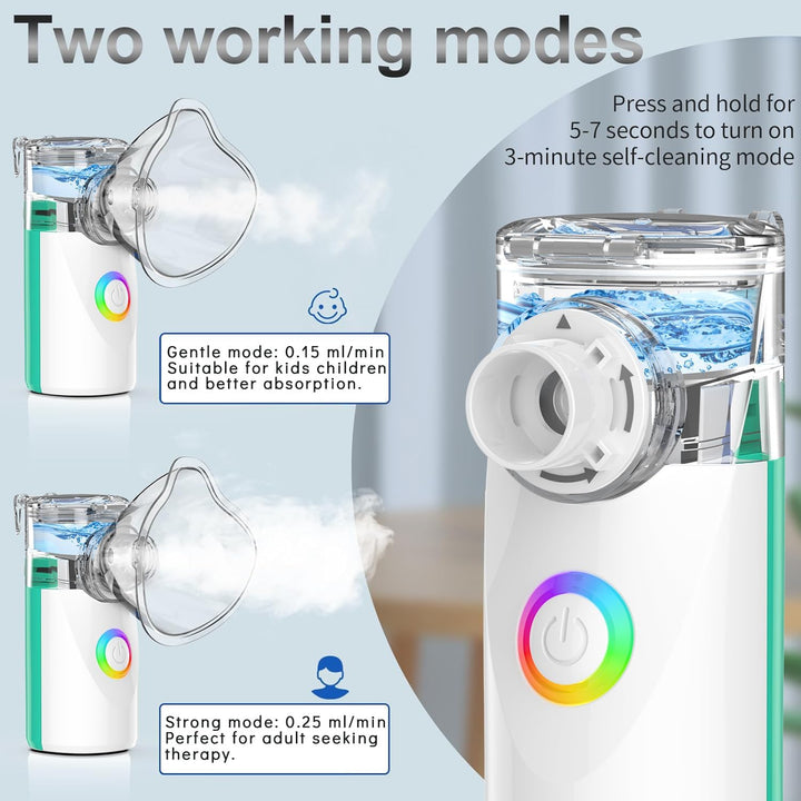Household Mist Machine Rechargeable Handheld Portable Mist Machine (Green)