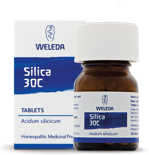 Silica 30C, Homeopathic Medicinal Product, Acidum Silicicum 30C, Vegetarian, 125 Tabs