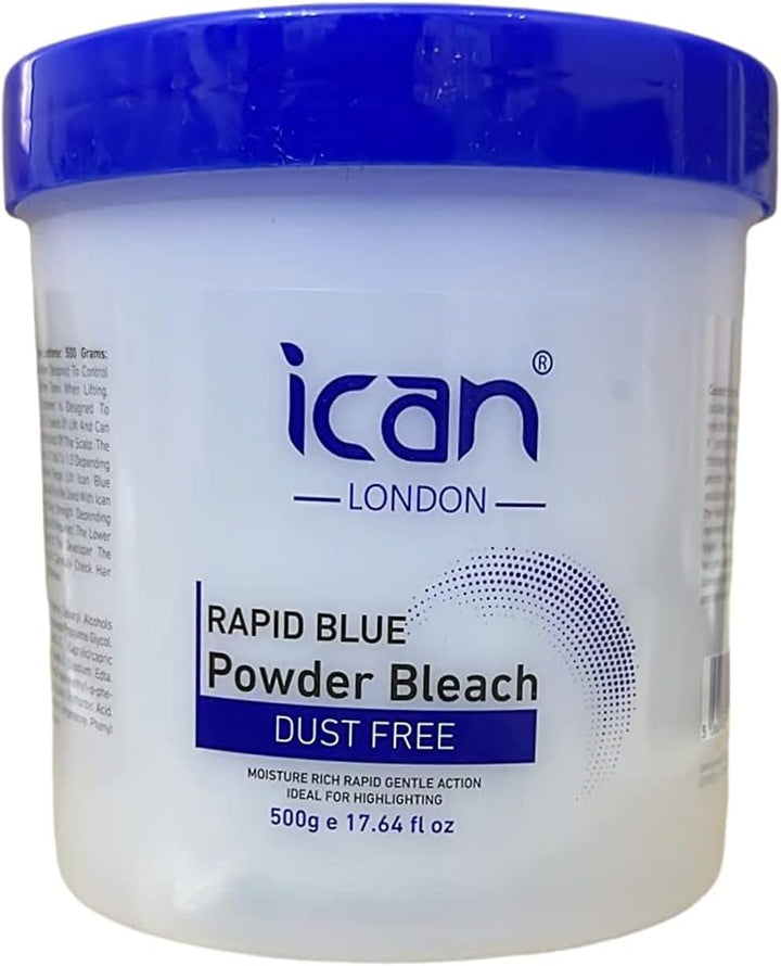 Dust Free Rapid Blue Powder Bleach Hair Lightener 500Gram