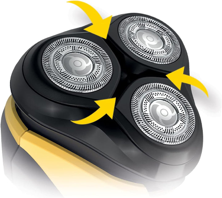 Virtually Indestructible Men'S Electric Shaver (Cordless, Wet & Dry, Rotary Shaver, Pop-Up Detail Trimmer, 3-Day Stubble Styler Guard, USB Charging, 60-Minute Usage, 4-Hour Charge) PR1855