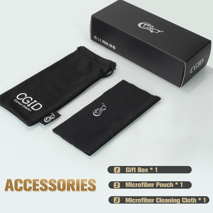 CN81 Fake Glasses Women Men Large Oversized Clear Lens Horn Rimmed Glasses 100% UV400 Protection