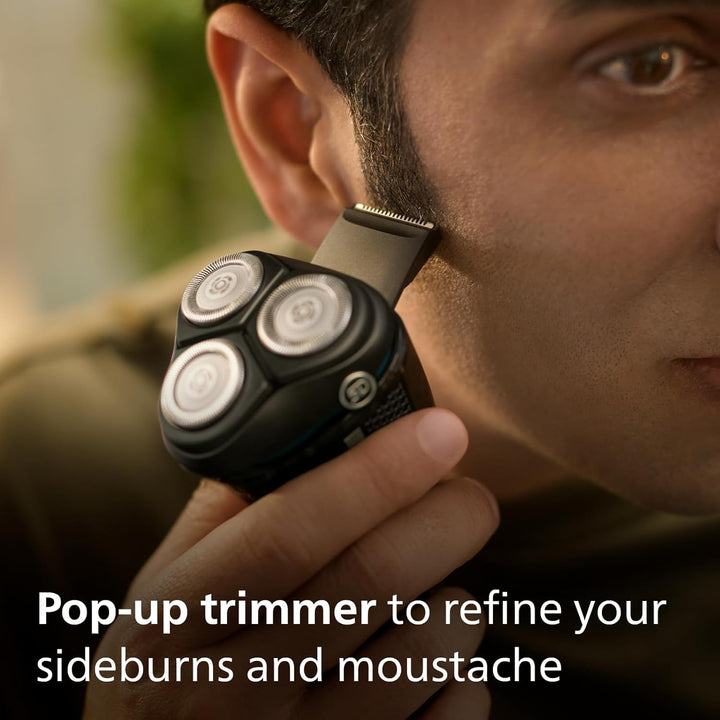 Electric Shaver 3000 Series - Wet & Dry Electric Shaver for Men with Skinprotect Technology in Space Grey, Pop-Up Beard Trimmer, Cordless Shaver with Travel Pouch (Model S3241/12)