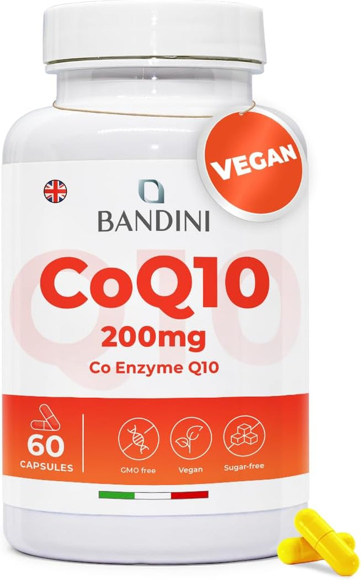 ® Coq10 200Mg | 60 Vegan Capsules of High-Strength Co Enzyme Q10 (2-Month Supply) | Naturally Fermented & Lab Tested Ubiquinone Q 10 | High Absorption Coenzyme Coq 10 Supplement 100% Pure