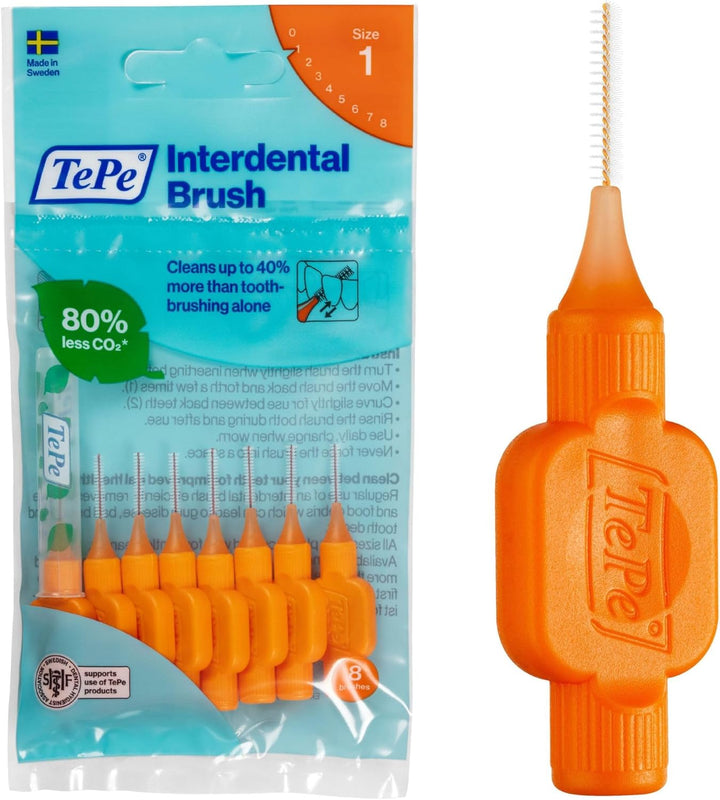 Interdental Brush, Original, Blue, 0.6Mm/Iso 3, 20Pcs, Plaque Removal, Efficient Clean between the Teeth, Tooth Floss, for Small Gaps