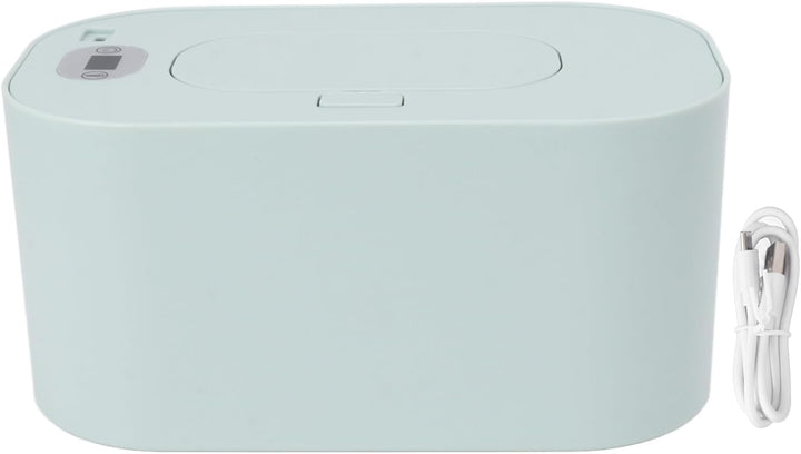 Portable Wet Wipes Heater, Thermostat Large Capacity Baby Wet Wipes Dispenser Household Wet Wipe Diaper Wamer for Car Home Baby Nursery (White)