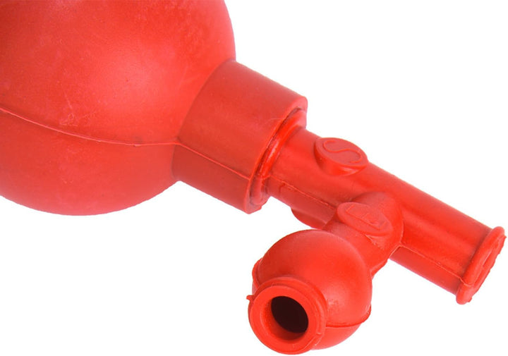 Durable Red Pipette Filler Safe Quantitative Suction Bulb for Laboratory Use with 3 Openings