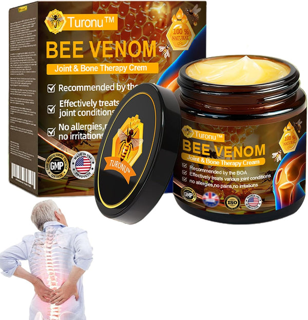 Turonu Bee Venom Treatment Cream, Professional Joint & Bone Therapy Crem,Turonu Bee Venom Repair Cream for All Skin Types (1)