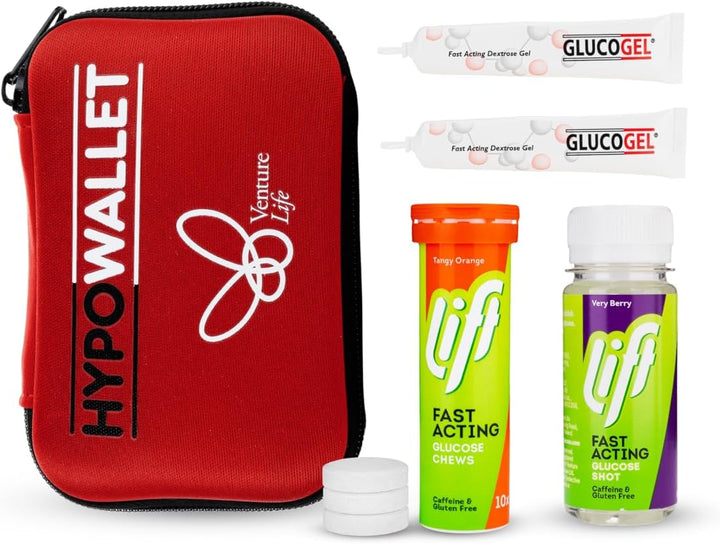 Contains Lift Chewable Tablets, a Lift Shot & Glucogel, Fast Acting Glucose,1 Pack