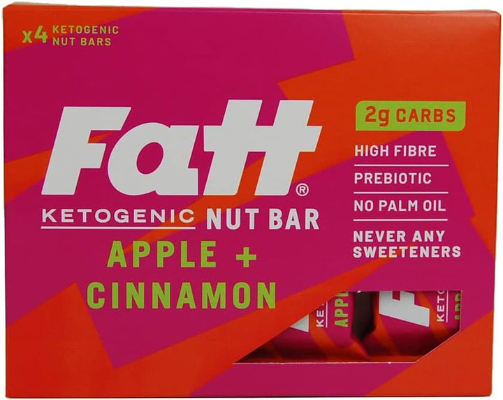 Keto Bars - Caramel & Sea Salt - 4 X 30G - 2G Carbs - 100% Natural - Low Carb, Low Sugar, High Prebiotic Fibre, Vegan & Sweetener Free - bar